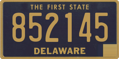 DE license plate 852145