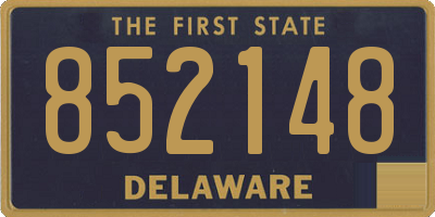 DE license plate 852148