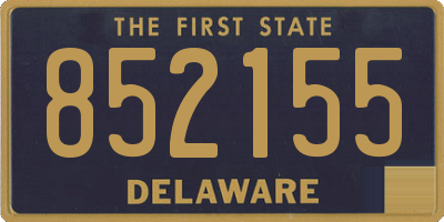DE license plate 852155