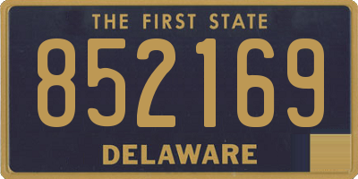 DE license plate 852169