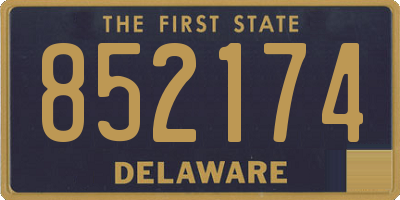 DE license plate 852174