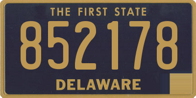 DE license plate 852178