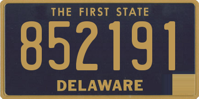 DE license plate 852191