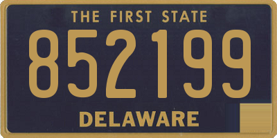 DE license plate 852199