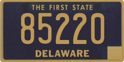 DE license plate 85220