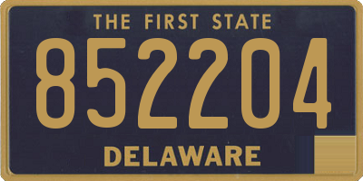 DE license plate 852204