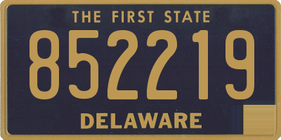 DE license plate 852219