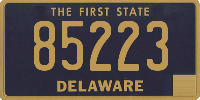 DE license plate 85223