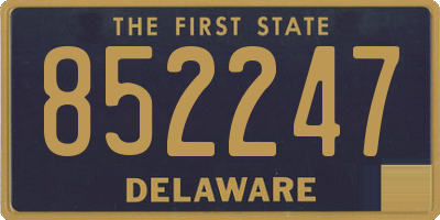 DE license plate 852247