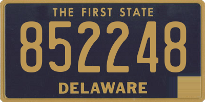 DE license plate 852248