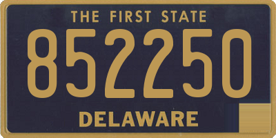 DE license plate 852250