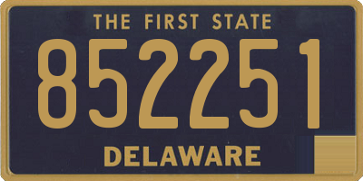 DE license plate 852251