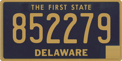 DE license plate 852279
