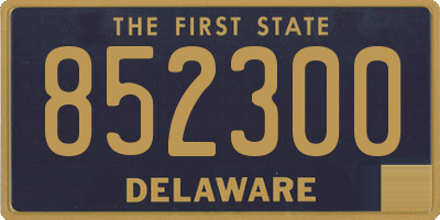 DE license plate 852300