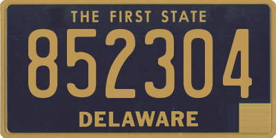 DE license plate 852304