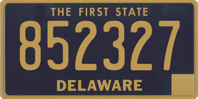 DE license plate 852327