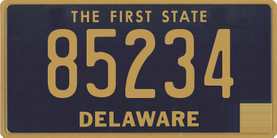 DE license plate 85234