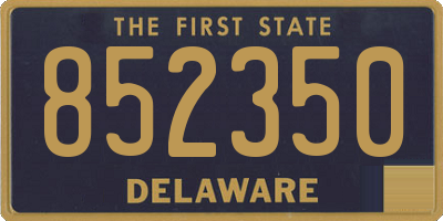 DE license plate 852350