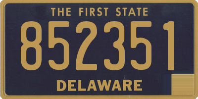 DE license plate 852351