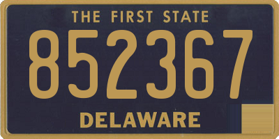 DE license plate 852367