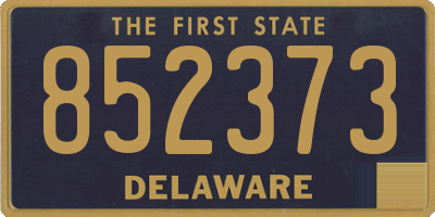 DE license plate 852373