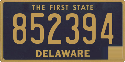 DE license plate 852394