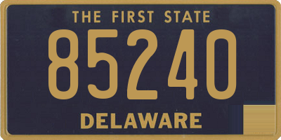 DE license plate 85240