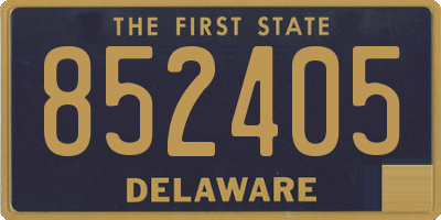 DE license plate 852405