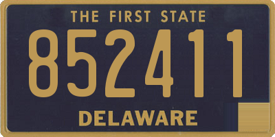 DE license plate 852411