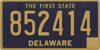 DE license plate 852414