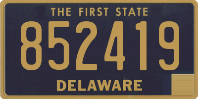 DE license plate 852419