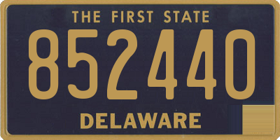 DE license plate 852440
