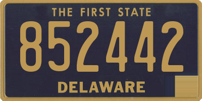 DE license plate 852442