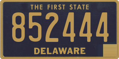 DE license plate 852444
