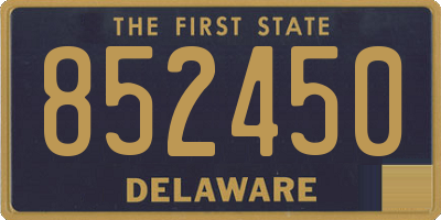 DE license plate 852450
