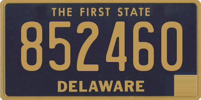 DE license plate 852460