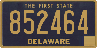 DE license plate 852464