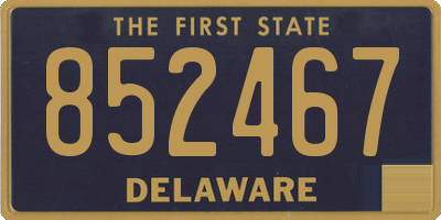 DE license plate 852467