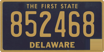 DE license plate 852468