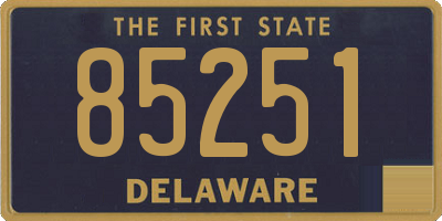 DE license plate 85251
