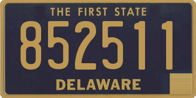 DE license plate 852511