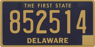 DE license plate 852514