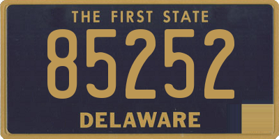 DE license plate 85252