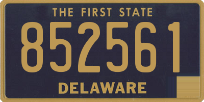 DE license plate 852561
