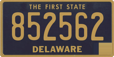 DE license plate 852562