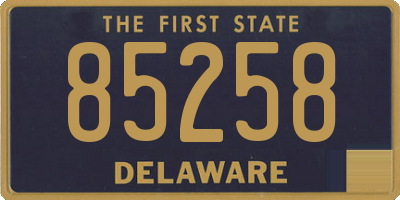 DE license plate 85258