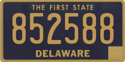 DE license plate 852588