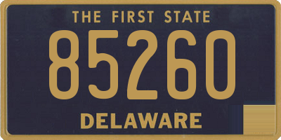DE license plate 85260