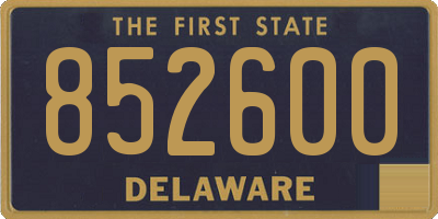 DE license plate 852600