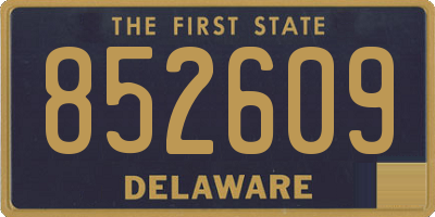 DE license plate 852609